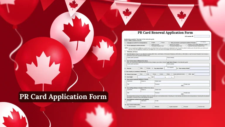 PR Card Application Form