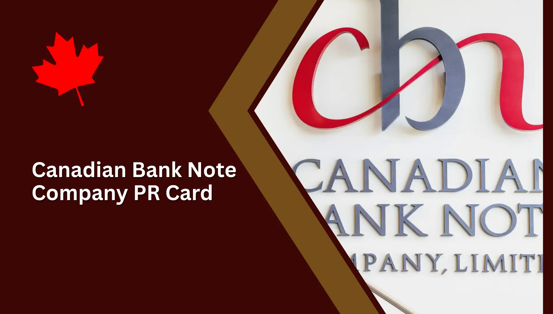 Canadian Bank Note Company PR Card